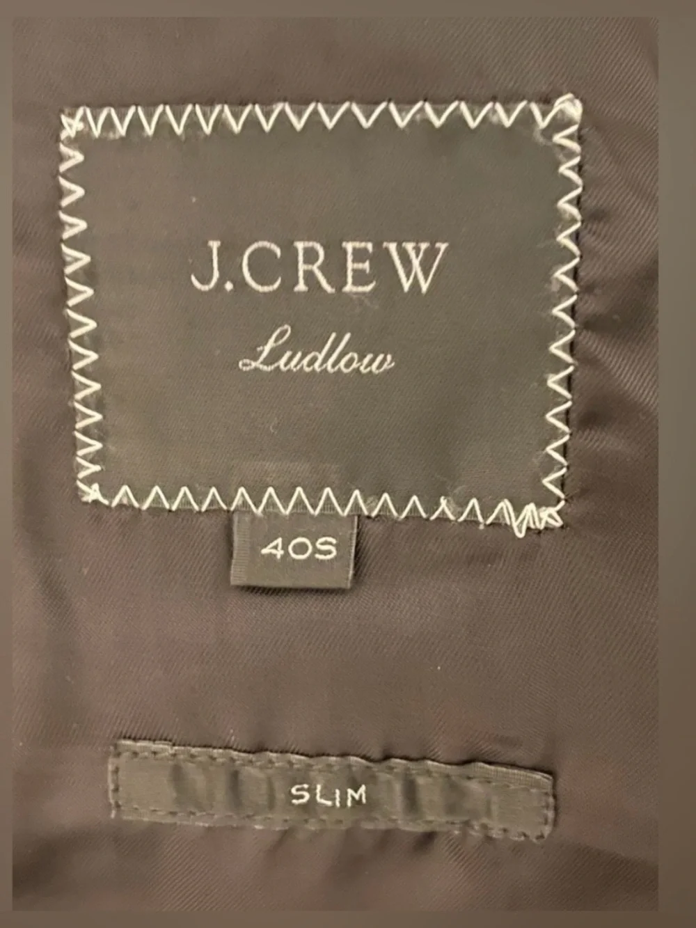 J Crew Blazer Men's Plaid Two-Button Sport Coat in Charcoal 40 S Short